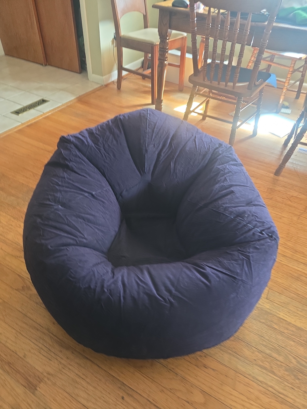 Inflatable Sofa Ultra Soft Single Spherical Sofa Chair Blue